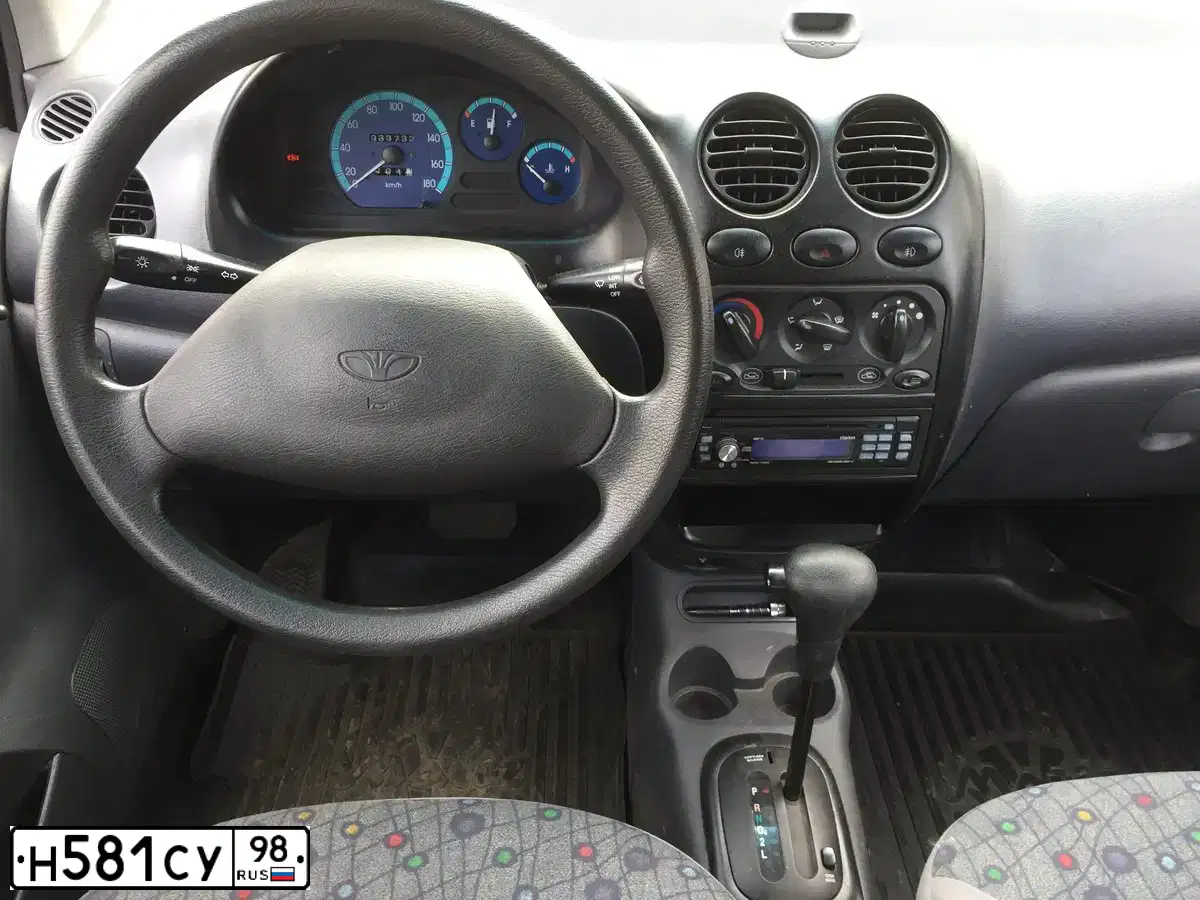 Фото автомобиля DAEWOO MATIZ, 2007 — госномер Н581СУ98. Цвет: ТЕМНО-СИНИЙ
