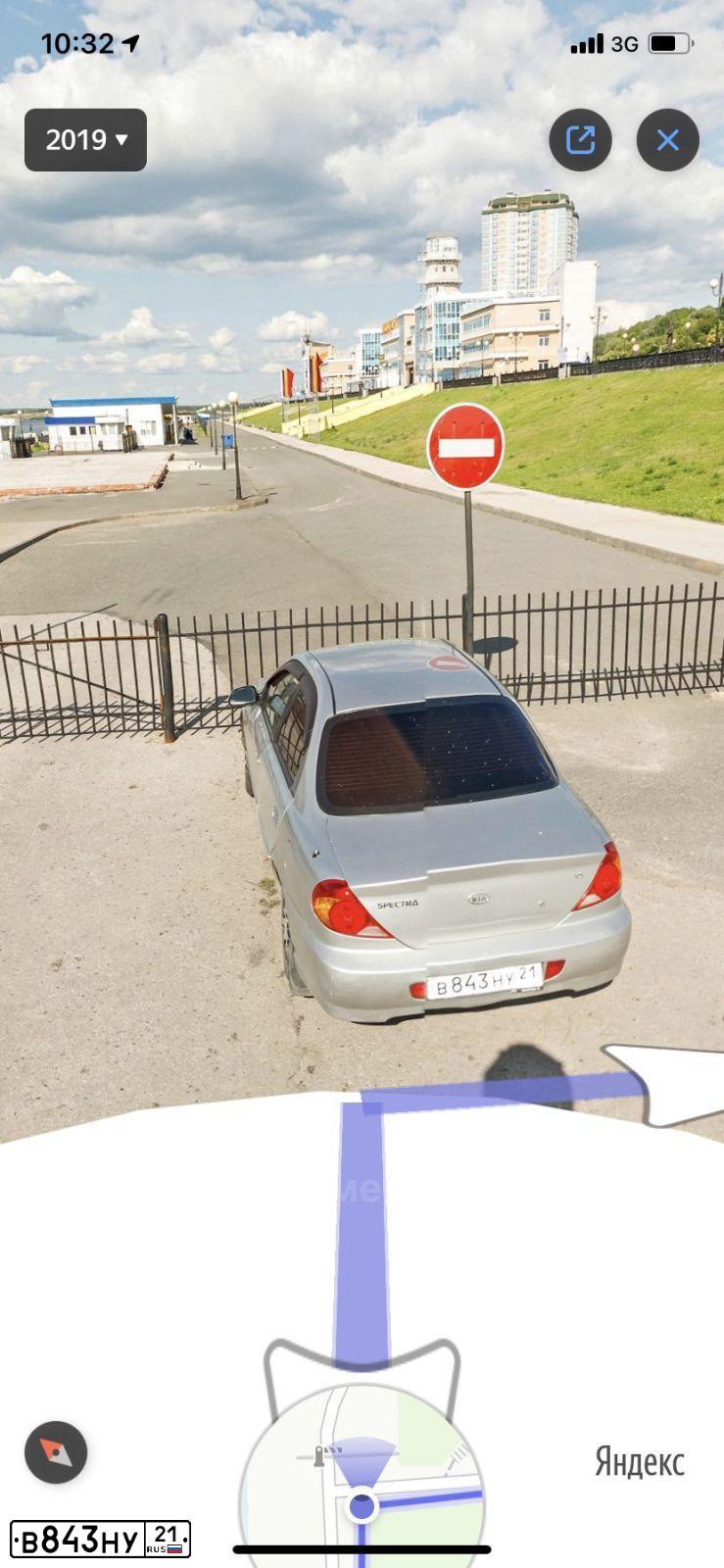 Фото автомобиля KIA SPECTRA, 2006 — госномер В843НУ21. Цвет: алмазное серебро (белый)