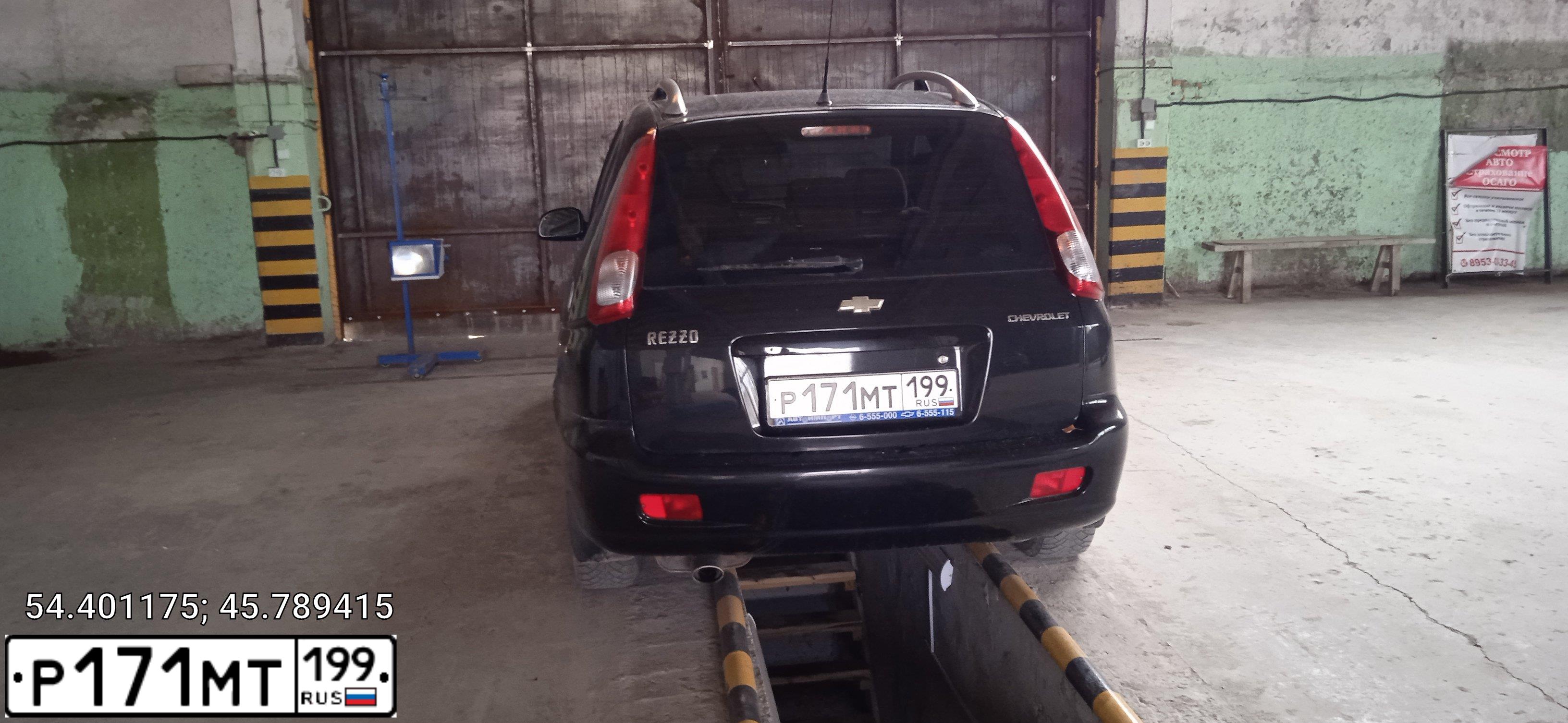 Фото автомобиля CHEVROLET REZZO, 2008 — госномер Т367ТХ152. Цвет: ЧЕРНЫЙ