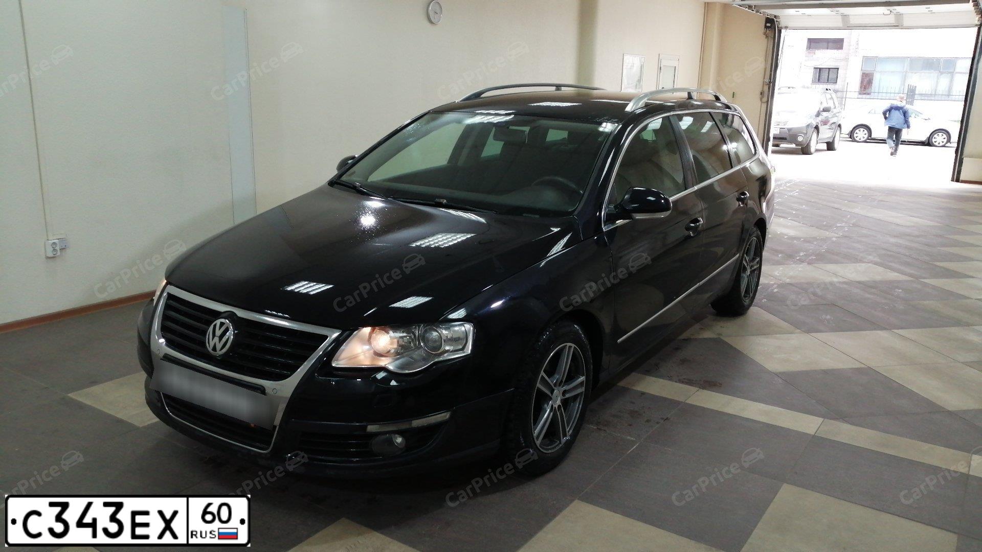 Фото автомобиля VOLKSWAGEN PASSAT, 2007 — госномер С343ЕХ60. Цвет: ЧЕРНЫЙ