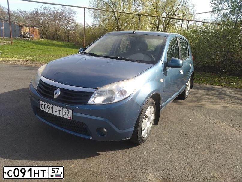 Фото автомобиля RENAULT SANDERO, 2011 — госномер С091НТ57