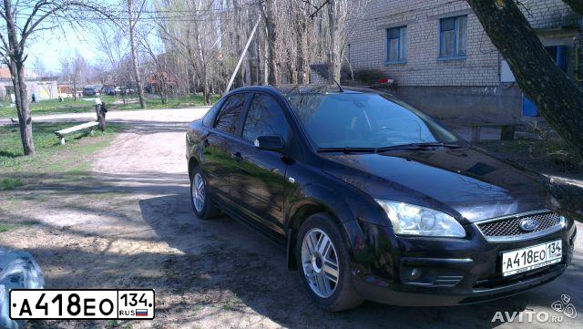 Фото автомобиля FORD FOCUS, 2007 — госномер А505АТ34. Цвет: ЧЕРНЫЙ