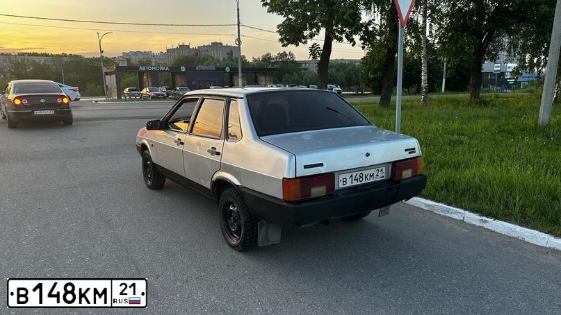 Фото автомобиля LADA 21099, 2002 — госномер У360АА716. Цвет: СВЕТЛО-СЕРЕБР  МЕТАЛЛ