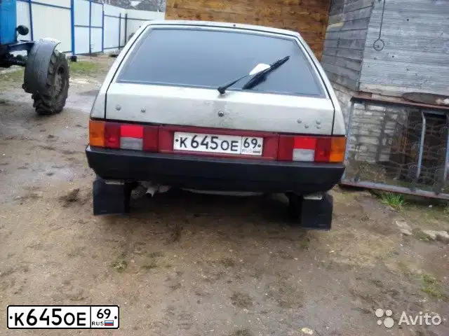 Фото автомобиля LADA 2109 SAMARA, 2002 — госномер К645ОЕ69. Цвет: ЗЕЛЕНЫЙ|СЕРЫЙ