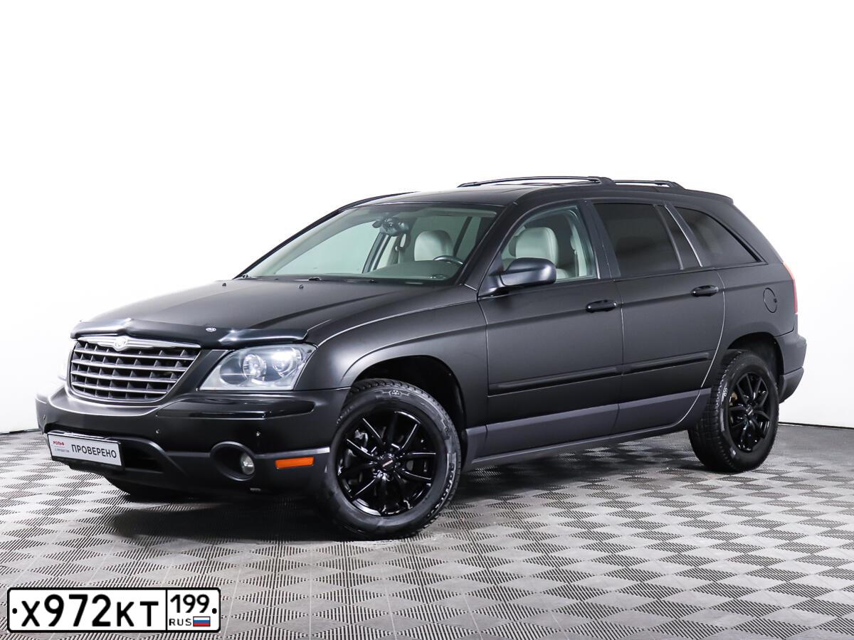 Фото автомобиля CHRYSLER PACIFICA, 2004 — госномер Х972КТ199. Цвет: ЧЕРНЫЙ