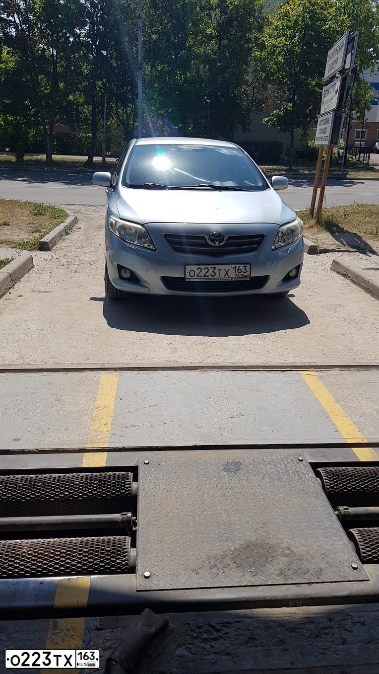 Фото автомобиля TOYOTA COROLLA, 2008 — госномер О223ТХ163. Цвет: СВЕТЛО-ГОЛУБОЙ