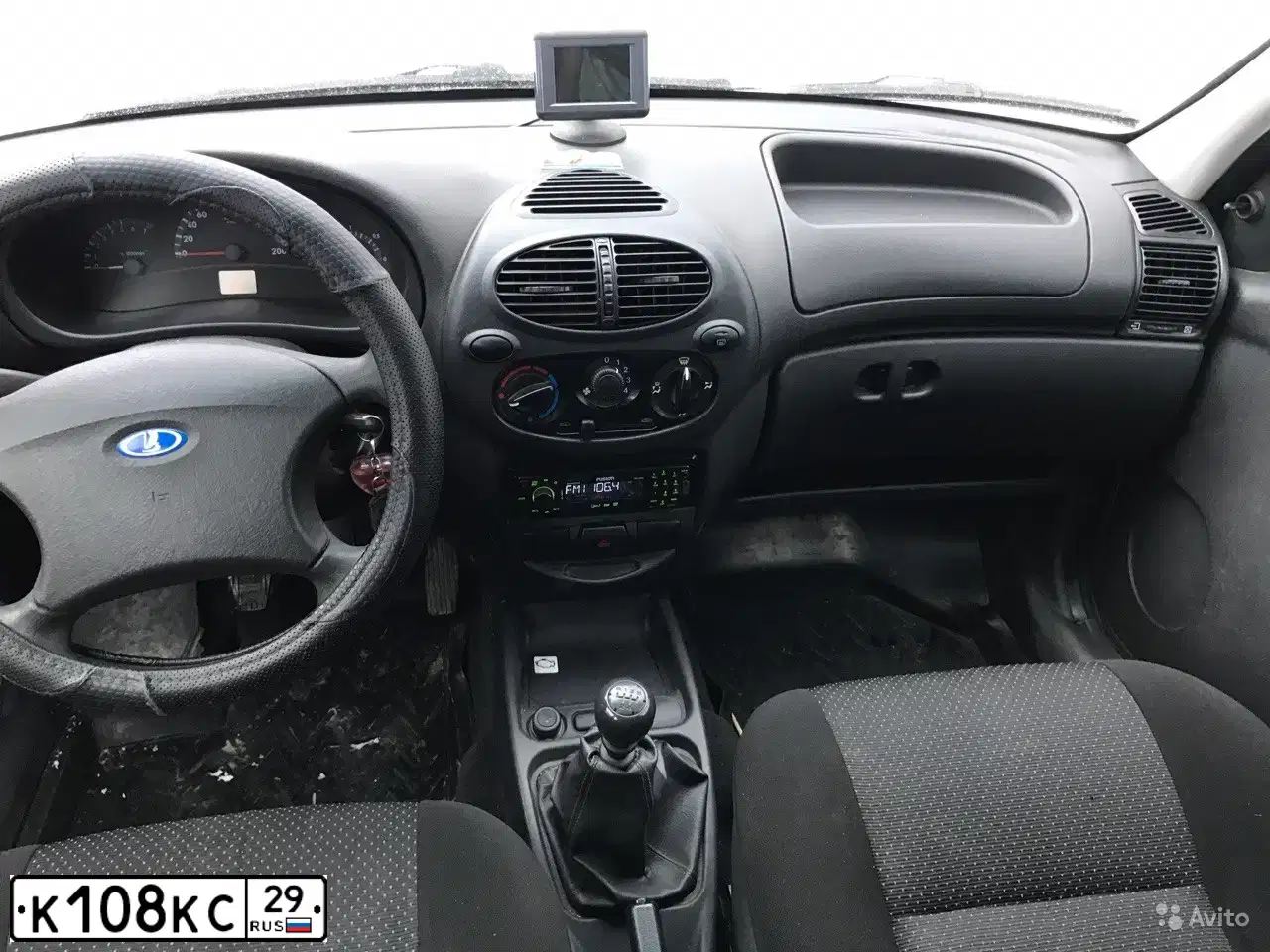 Фото автомобиля LADA 1117 KALINA, 2012 — госномер К108КС29. Цвет: БЕЖЕВЫЙ