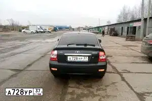 Фото автомобиля LADA PRIORA, 2012 — госномер У919ВТ44. Цвет: СЕРО-СИНИЙ