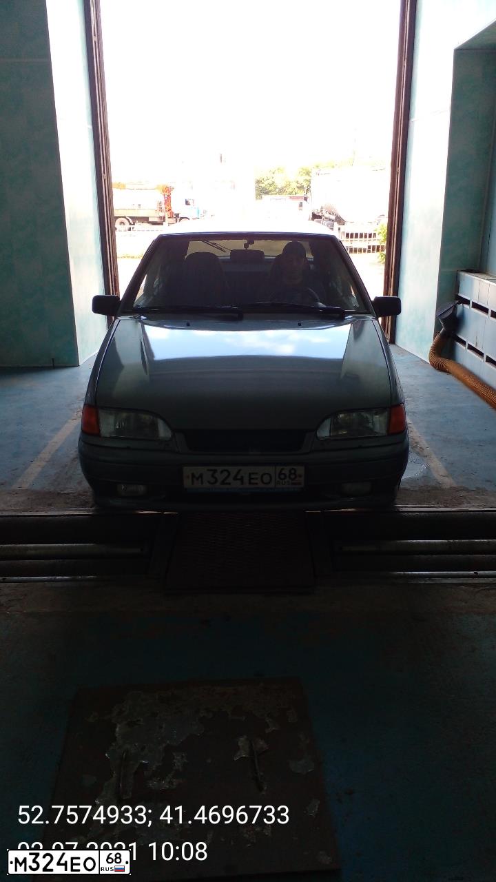 Фото автомобиля LADA 2114 SAMARA, 2008 — госномер М324ЕО68. Цвет: СРЕДНИЙ СЕРО-ЗЕЛЕНЫЙ МЕТ.