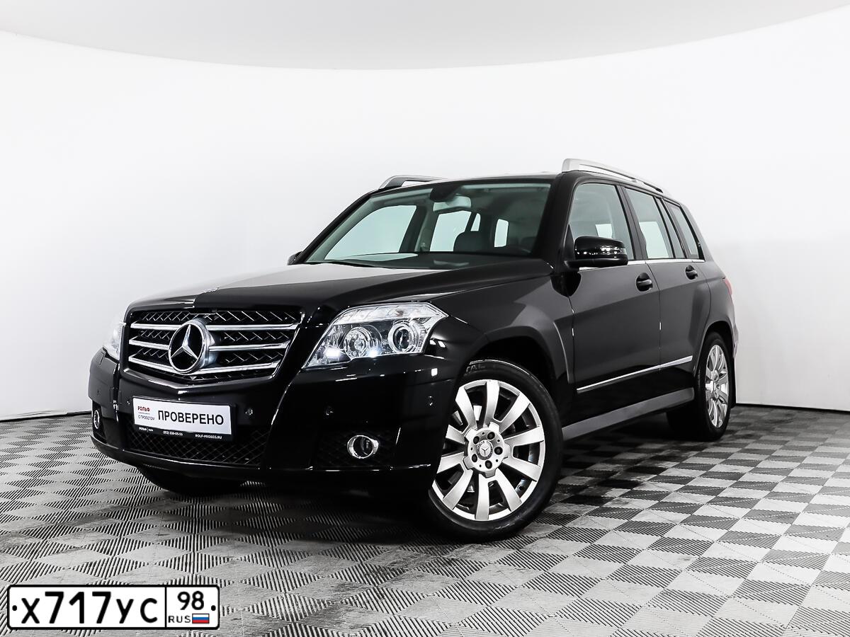 Фото автомобиля MERCEDES GLK-KLASSE, 2009 — госномер Х717УС98. Цвет: ЧЕРНЫЙ