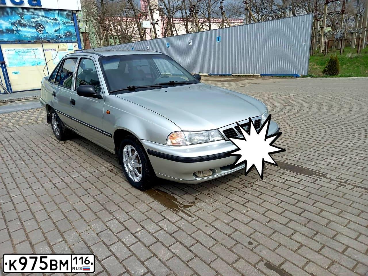 Фото автомобиля DAEWOO O NEXIA, 2008 — госномер К975ВМ116. Цвет: ПЕСОЧНО-БЕЖЕВЫЙ