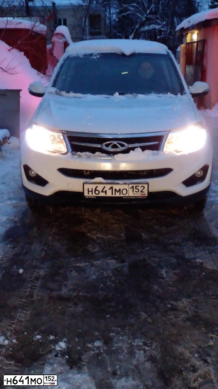 Фото автомобиля CHERY T21, 2014 — госномер Н641МО152. Цвет: Белый