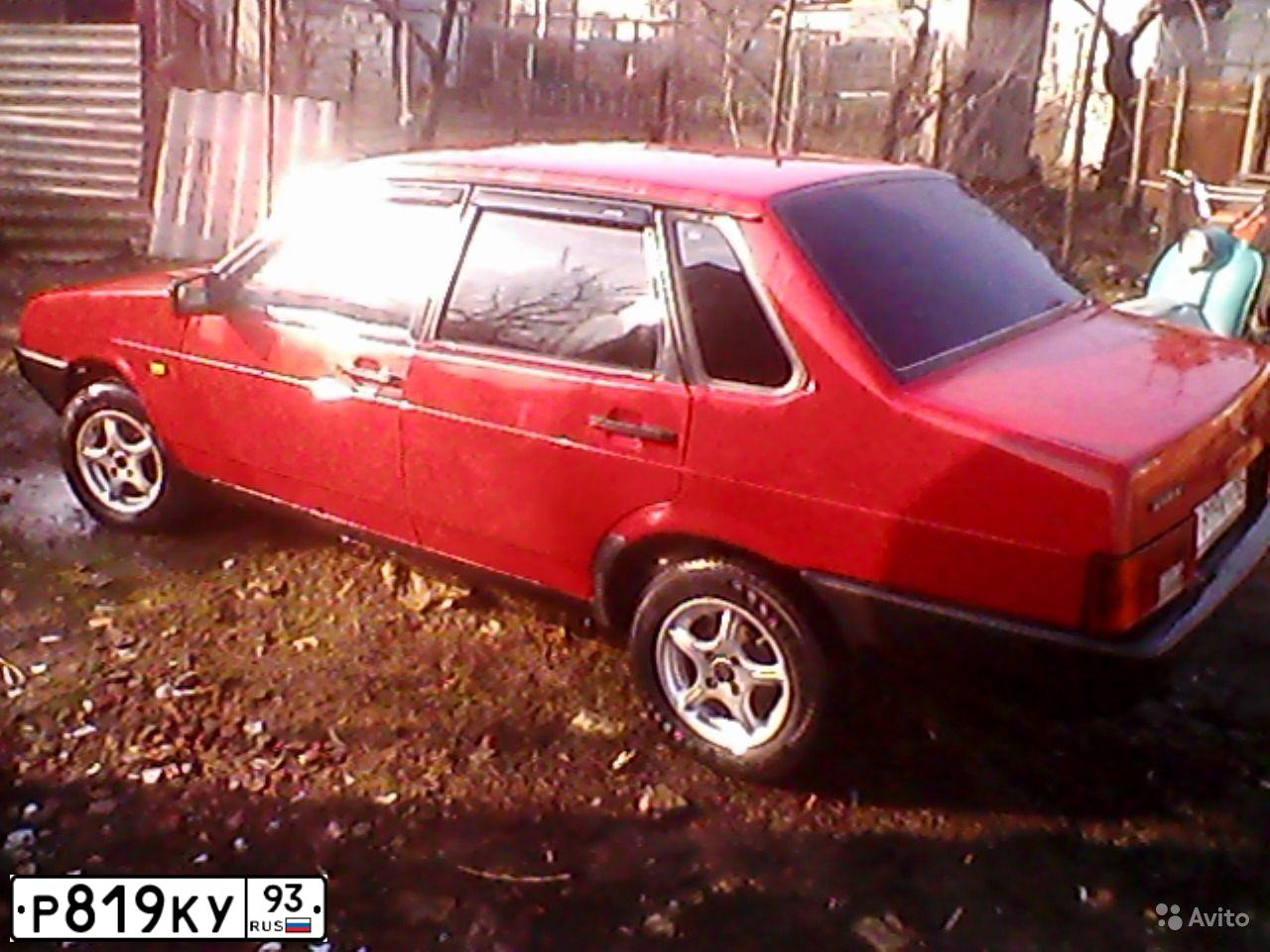 Фото автомобиля LADA 21099, 1994 — госномер Р241ОН193. Цвет: ВИШНЕВЫЙ