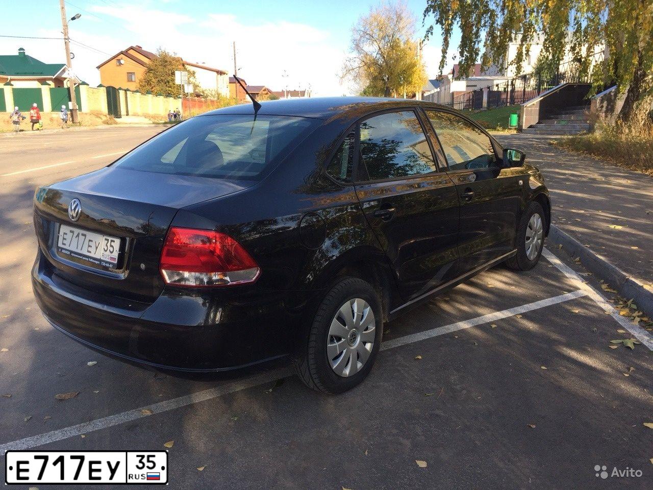 Фото автомобиля VOLKSWAGEN POLO, 2013 — госномер Р592НН05. Цвет: ЧЕРНЫЙ