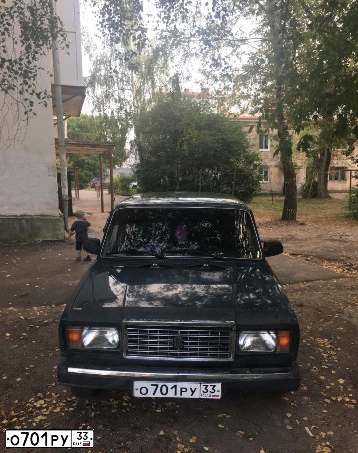 Фото автомобиля LADA 2107, 2001 — госномер Х137НВ197. Цвет: Сине-зеленый