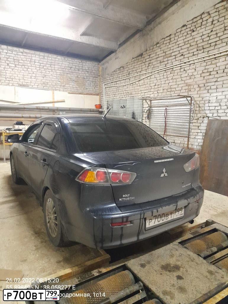 Фото автомобиля MITSUBISHI LANCER, 2013 — госномер Р540СК790. Цвет: синий