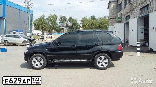 Фото автомобиля BMW X5, 2003 — госномер Е629АР123. Цвет: ЧЕРНЫЙ