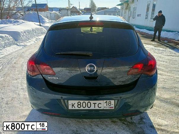 Фото автомобиля OPEL ASTRA, 2011 — госномер О690КМ716. Цвет: СИНИЙ МЕТАЛЛИК