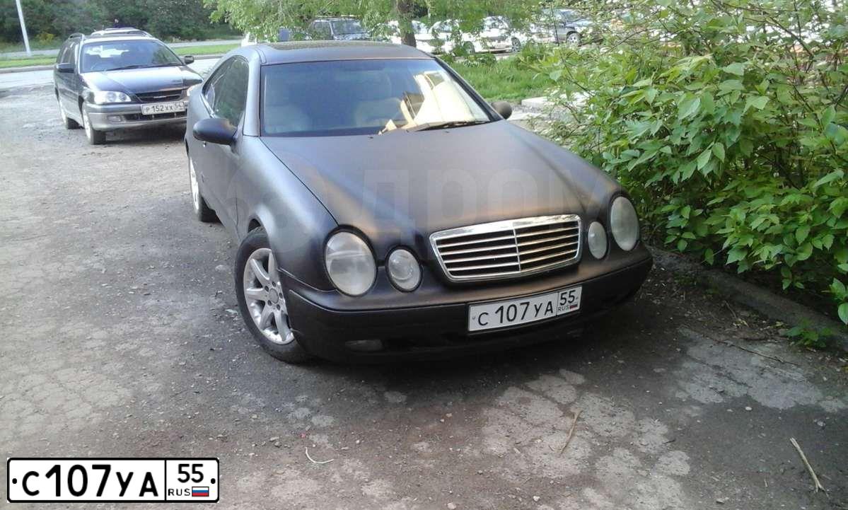 Фото автомобиля MERCEDES CLK-KLASSE, 1999 — госномер С107УА55. Цвет: ЧЕРНЫЙ