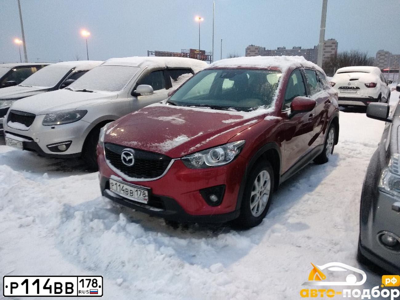 Фото автомобиля MAZDA CX-5, 2013 — госномер М533ХР10. Цвет: Красный