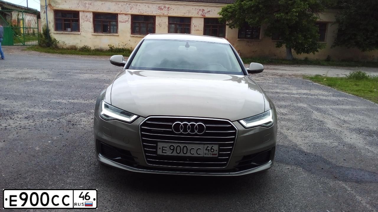 Фото автомобиля AUDI A6, 2015 — госномер Е900СС46. Цвет: БЕЖЕВЫЙ