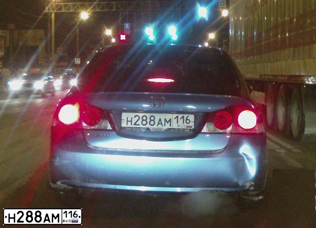 Фото автомобиля HONDA CIVIC, 2007 — госномер Т624ЕТ18. Цвет: СВЕТЛО-СИНИЙ