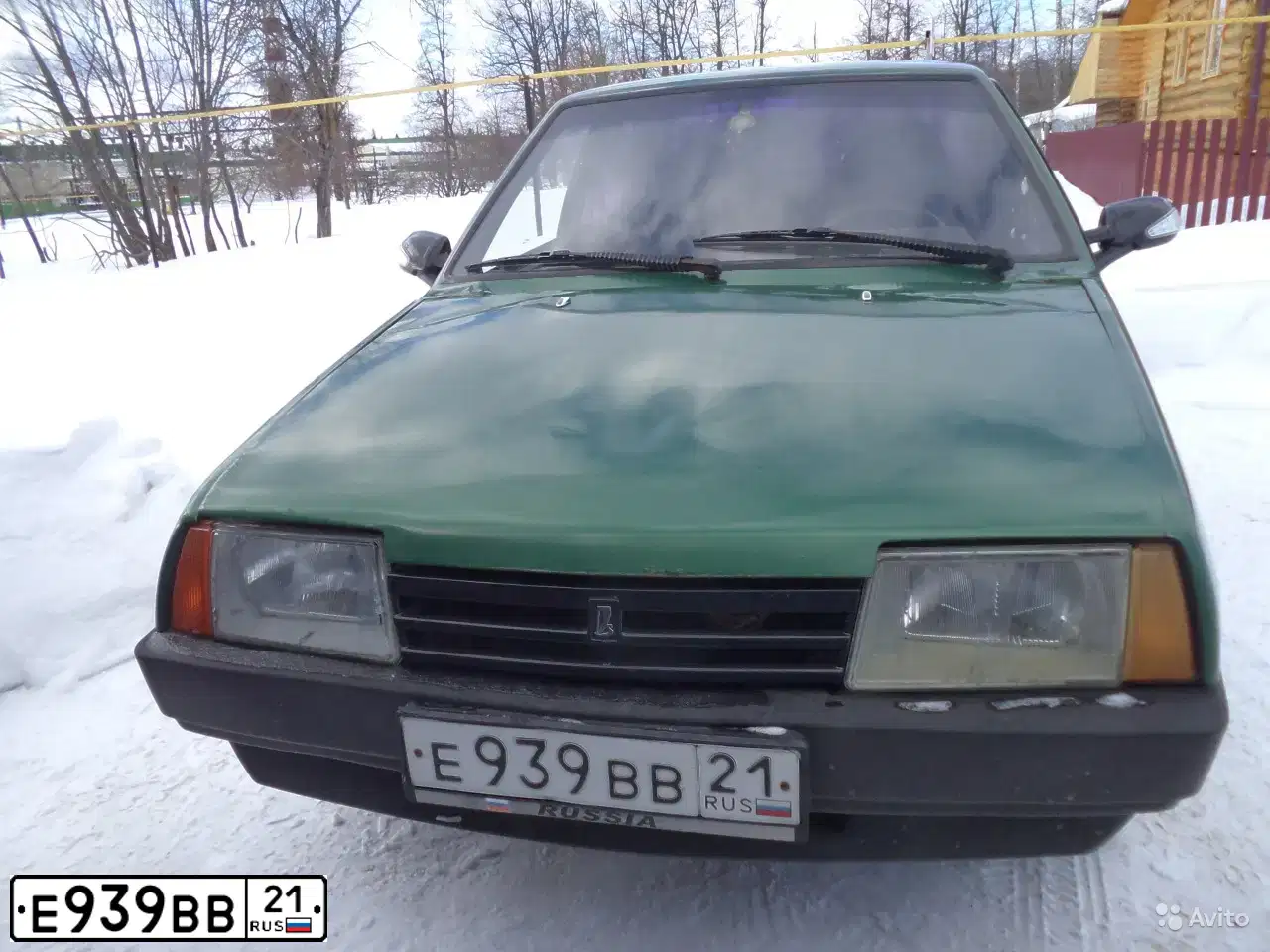 Фото автомобиля LADA 2109 SAMARA, 1999 — госномер Е939ВВ21. Цвет: ЗЕЛЕНЫЙ