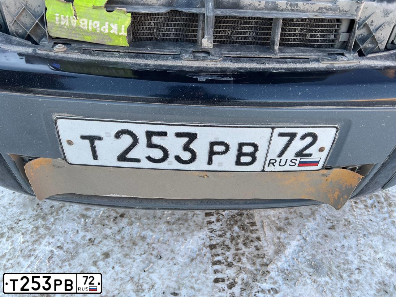 Фото автомобиля FORD FUSION, 2006 — госномер Т253РВ72. Цвет: ЧЕРНЫЙ