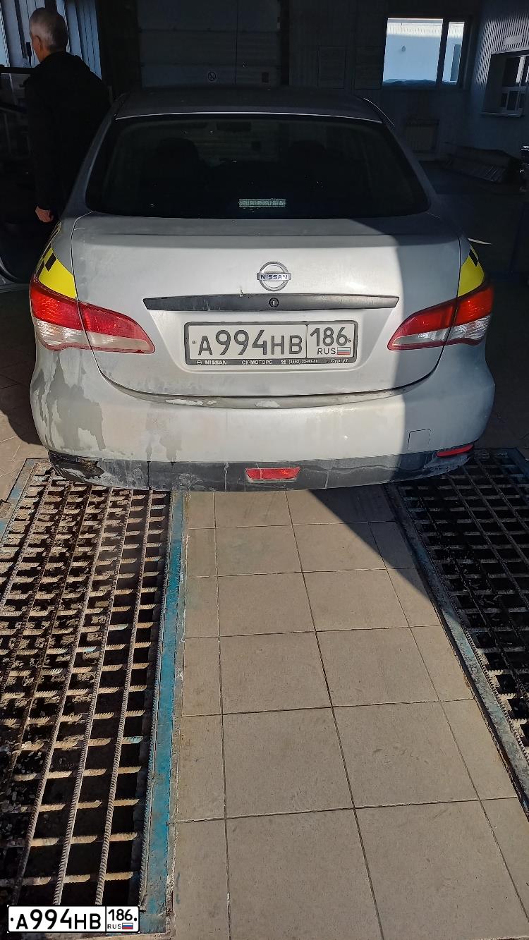 Фото автомобиля NISSAN ALMERA /AVTOVAZ/, 2016 — госномер А994НВ186. Цвет: СЕРЕБРИСТЫЙ