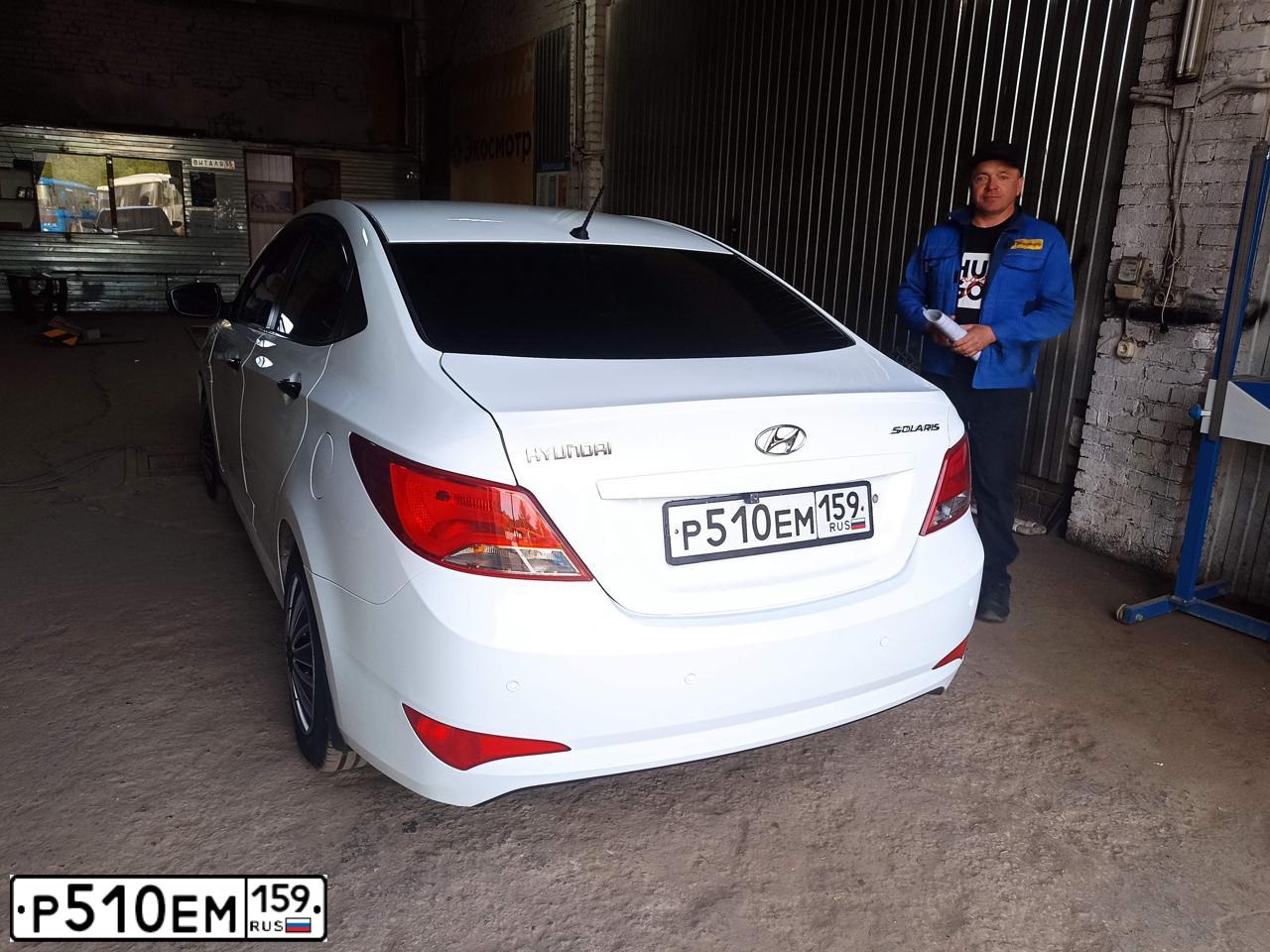 Фото автомобиля HYUNDAI SOLARIS, 2014 — госномер В508АР155