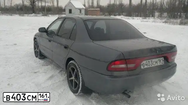 Фото автомобиля MITSUBISHI GALANT, 1995 — госномер У859ОВ142. Цвет: СЕРЫЙ