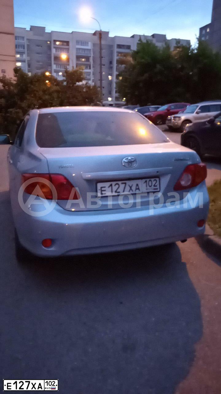 Фото автомобиля TOYOTA COROLLA, 2008 — госномер Н312КК774. Цвет: СВЕТЛО-ГОЛУБОЙ