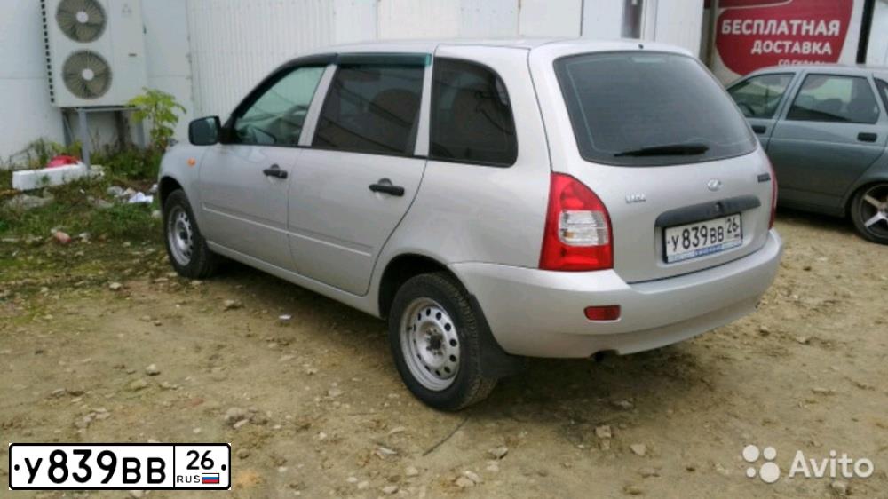 Фото автомобиля LADA 1117 KALINA, 2009 — госномер У839ВВ26. Цвет: СЕРЕБРИСТЫЙ