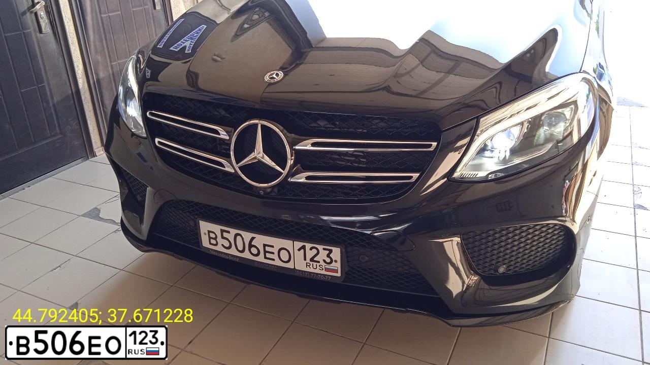 Фото автомобиля MERCEDES GLE-KLASSE, 2017 — госномер Т396ВО193. Цвет: ЧЕРНЫЙ