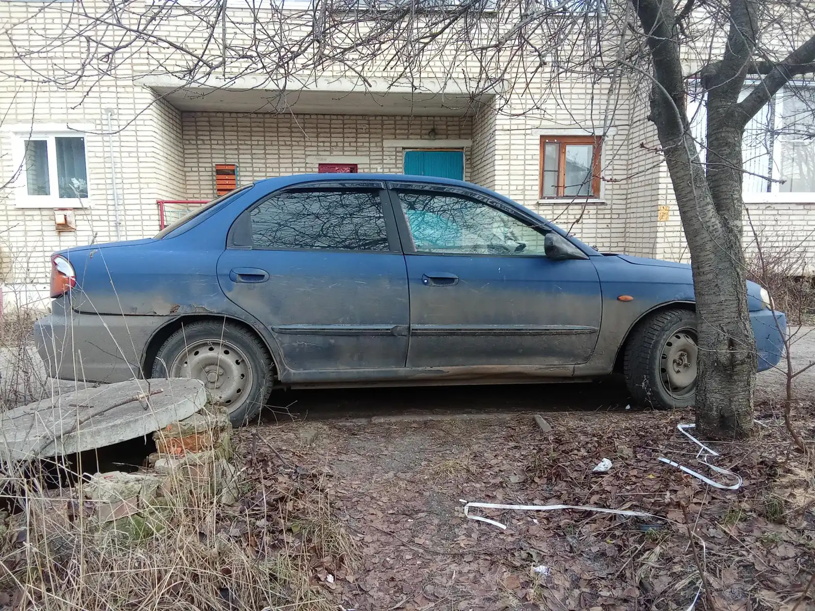 Фото автомобиля KIA SEPHIA, 2001 — госномер Н808ТК71. Цвет: синий