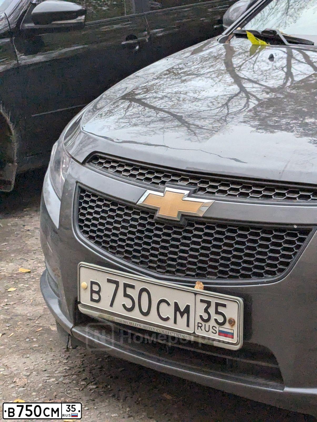 Фото автомобиля CHEVROLET CRUZE, 2011 — госномер В750СМ35