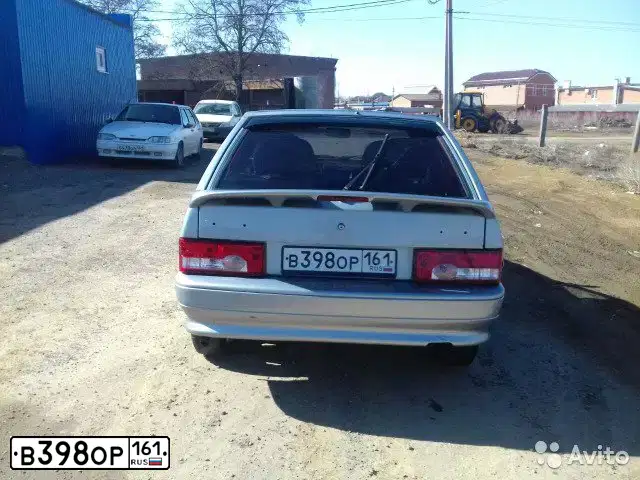 Фото автомобиля LADA 2114 SAMARA, 2007 — госномер В398ОР161. Цвет: серебристо-голубой