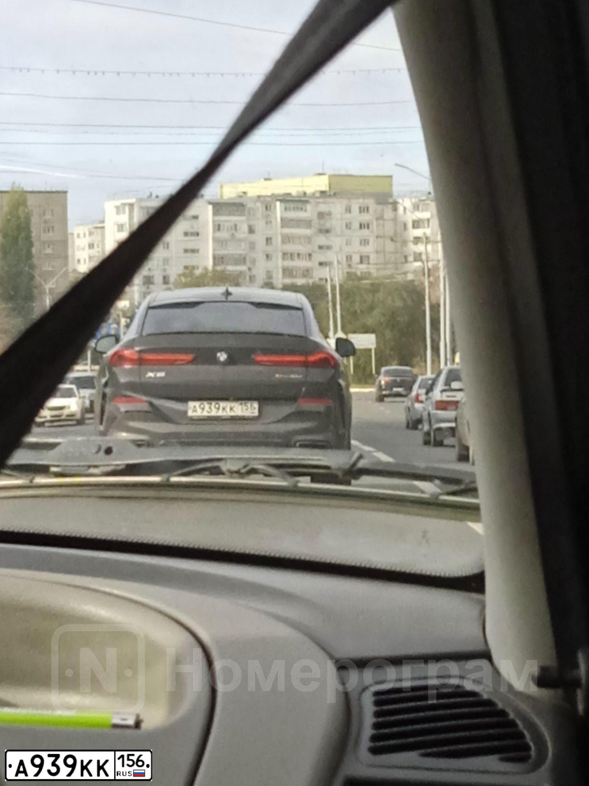 Фото автомобиля BMW X6, 2020 — госномер А939КК156. Цвет: ЧЕРНЫЙ