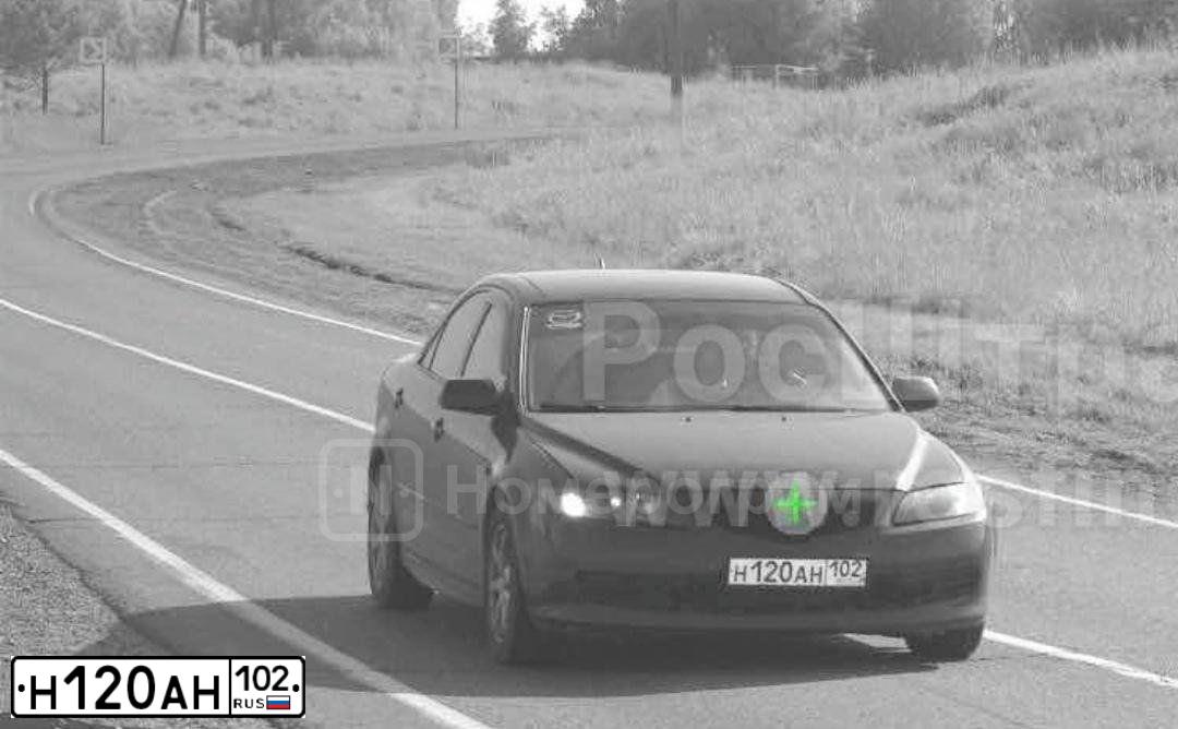 Фото автомобиля MAZDA 6, 2006 — госномер Е678РУ102. Цвет: ЧЕРНО-ЗЕЛЕНЫЙ