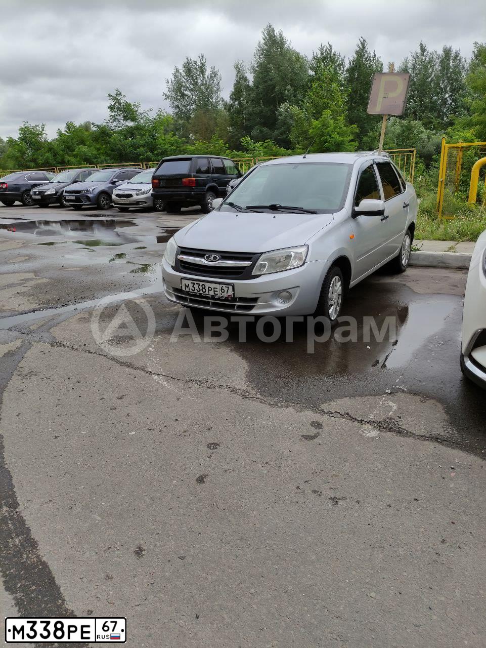 Фото автомобиля LADA 2190 GRANTA, 2013 — госномер О466ЕМ32. Цвет: СЕРЕБРИСТЫЙ