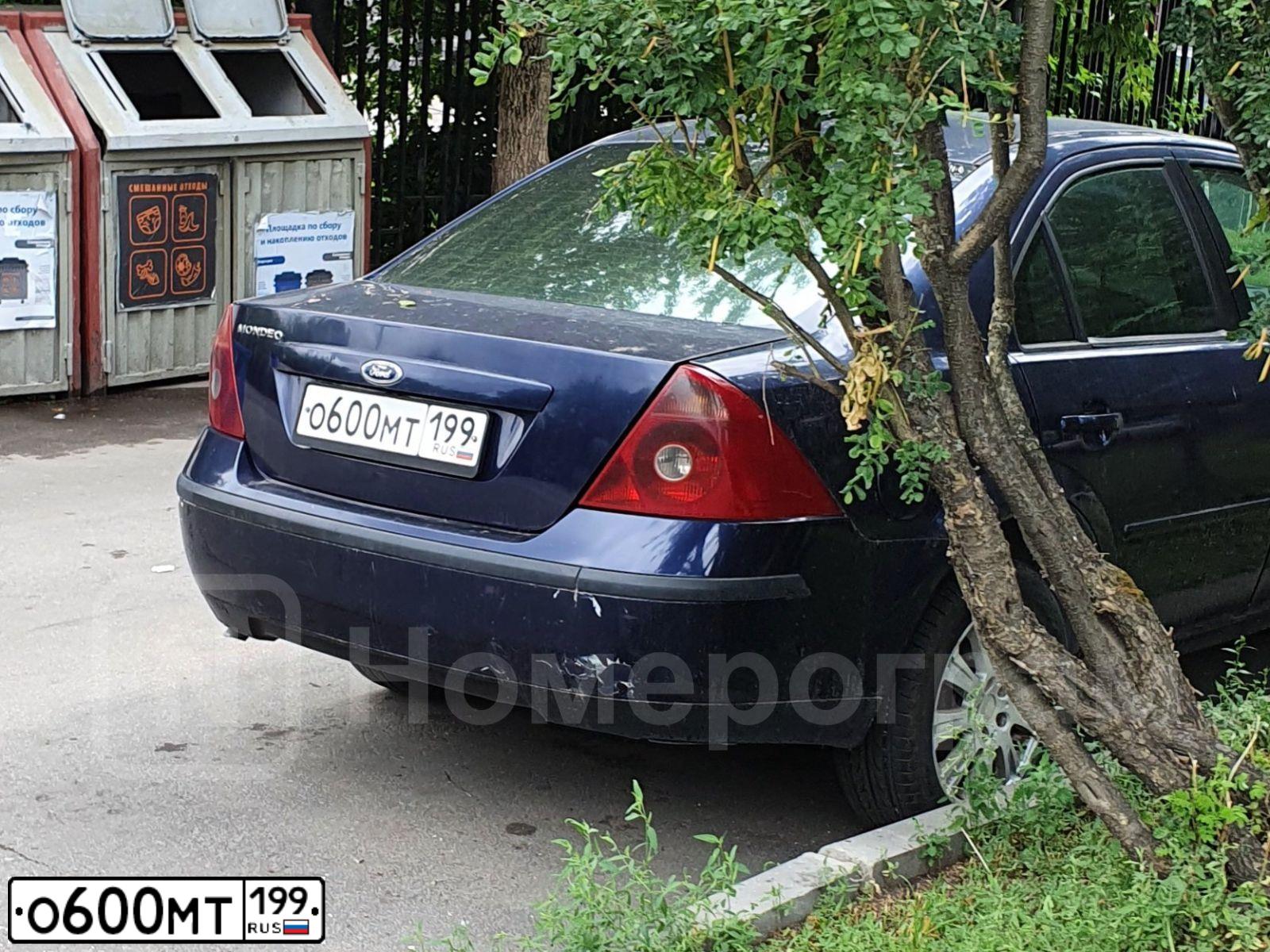 Фото автомобиля FORD MONDEO, 2001 — госномер О600МТ199. Цвет: СИНИЙ ТЕМНЫЙ