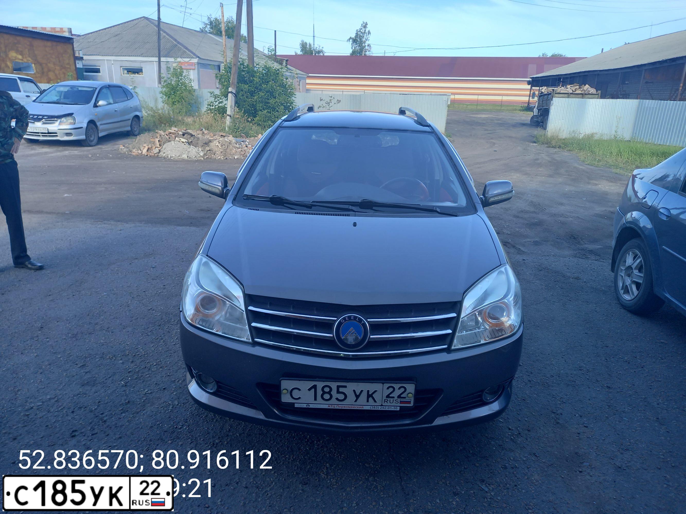 Фото автомобиля GEELY MK CROSS, 2013 — госномер С185УК22. Цвет: СТАЛЬНОЙ