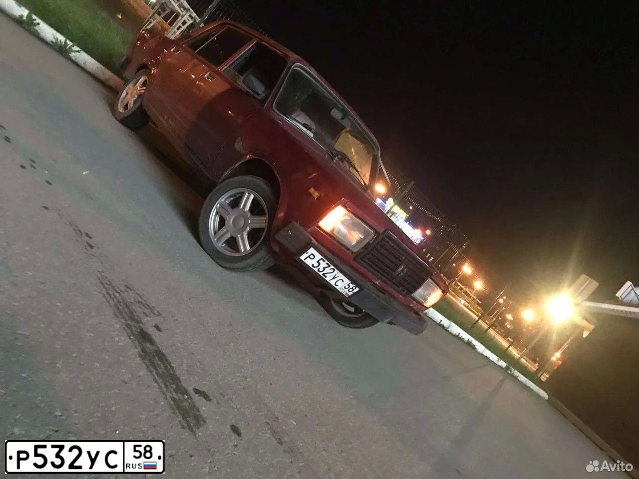 Фото автомобиля ВАЗ 21074 LADA 2107, 2007 — госномер С858ЕХ58. Цвет: ВИШНЕВЫЙ