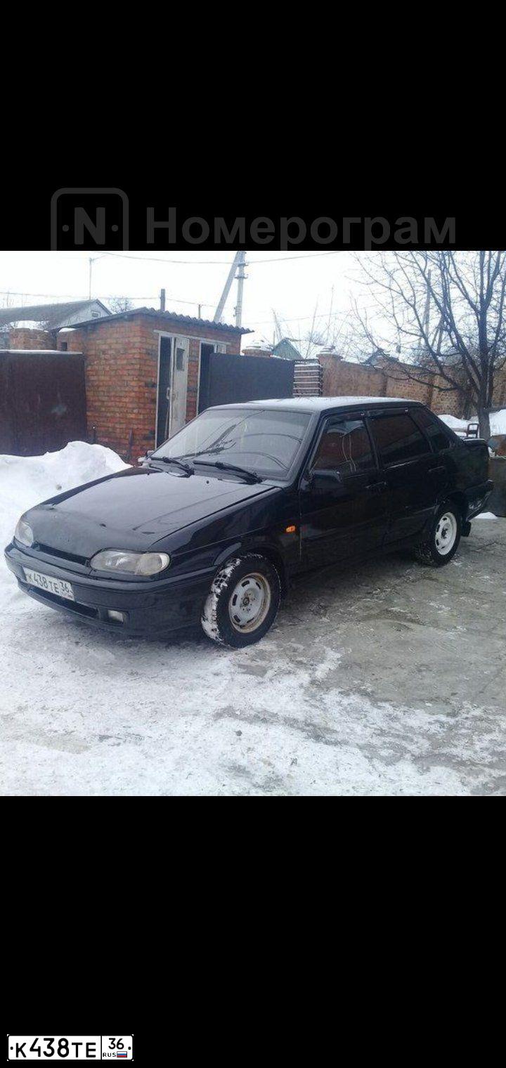Фото автомобиля LADA 2115 SAMARA, 2005 — госномер Н375НМ36. Цвет: ЧЕРНЫЙ