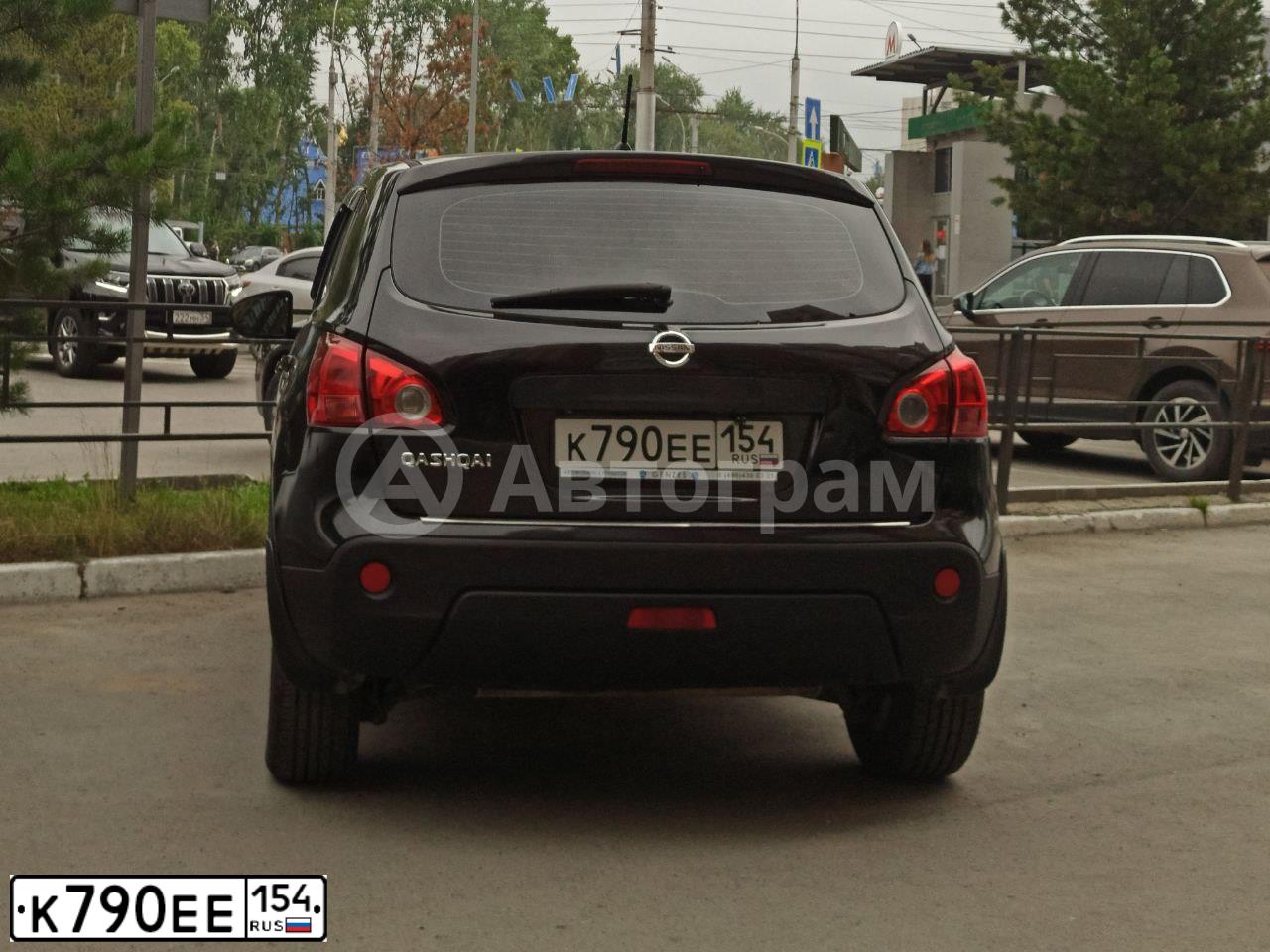 Фото автомобиля NISSAN QASHQAI, 2008 — госномер А514СК134. Цвет: ЧЕРНЫЙ
