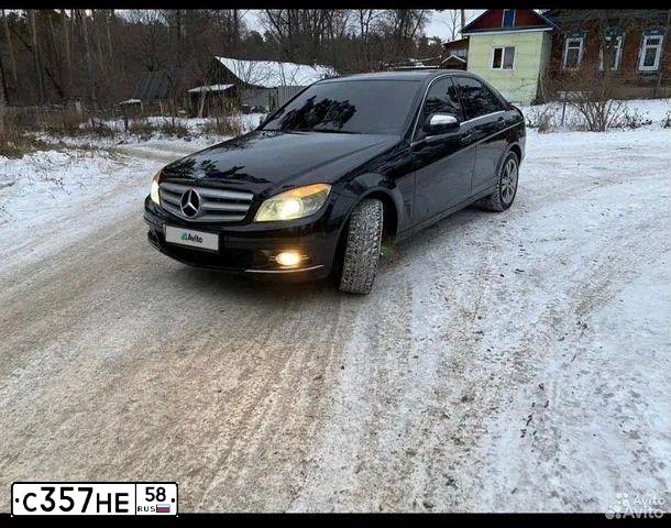 Фото автомобиля MERCEDES C-KLASSE, 2007 — госномер С357НЕ58. Цвет: ЧЕРНЫЙ