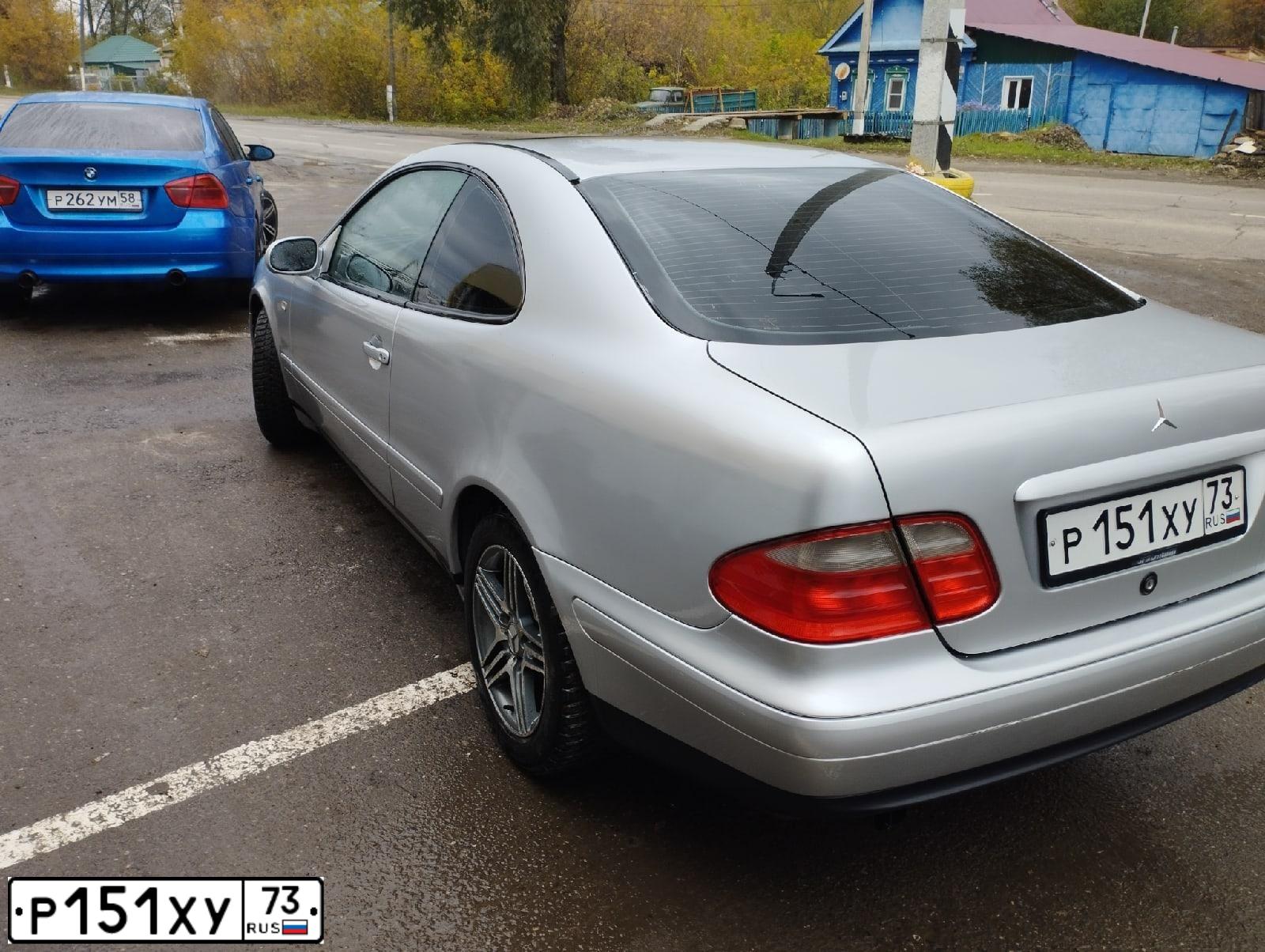 Фото автомобиля MERCEDES CLK-KLASSE, 1999 — госномер В154АН152. Цвет: СЕРЕБРИСТЫЙ