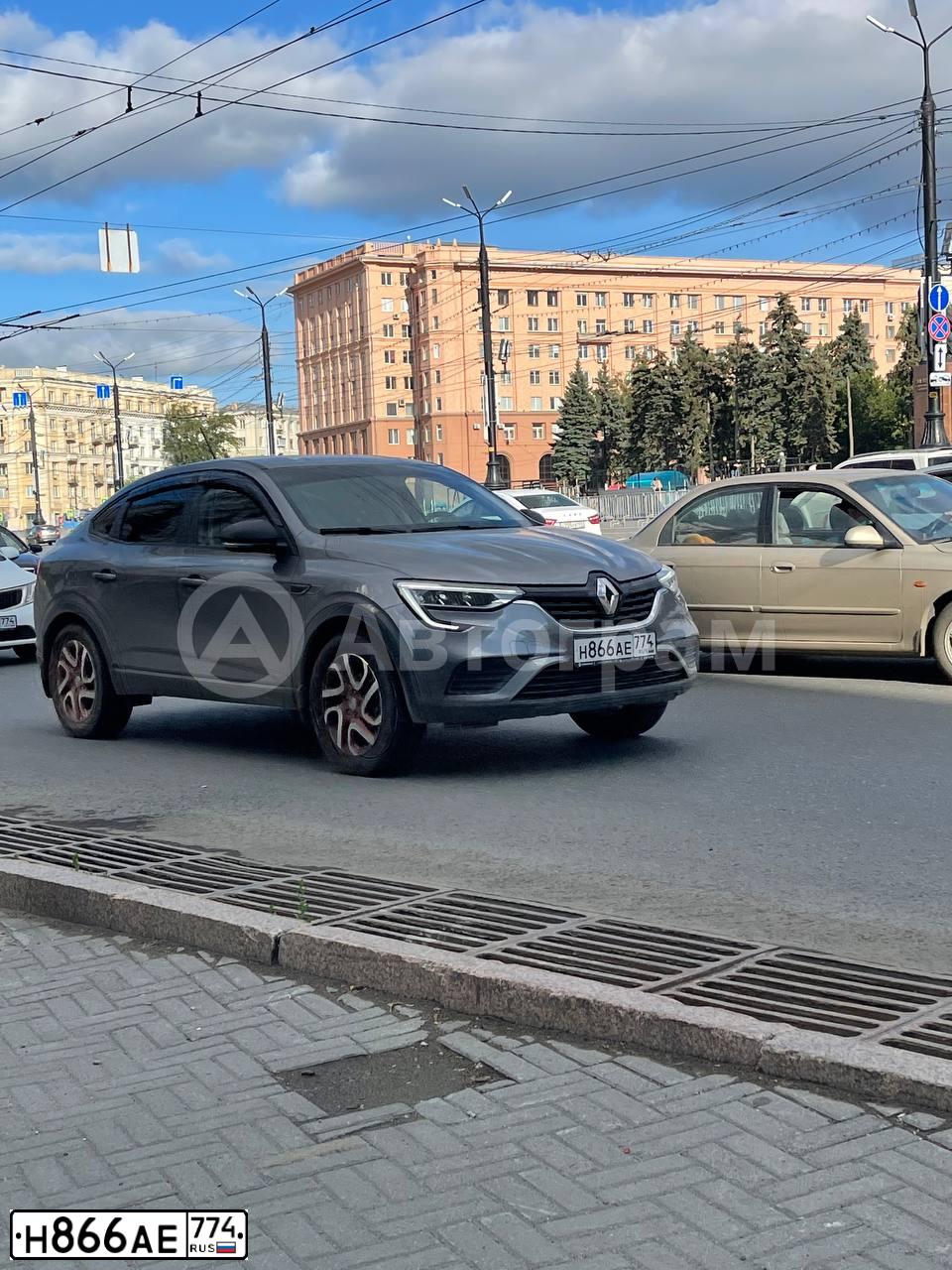 Фото автомобиля RENAULT ARKANA, 2020 — госномер Н866АЕ774. Цвет: СЕРЫЙ