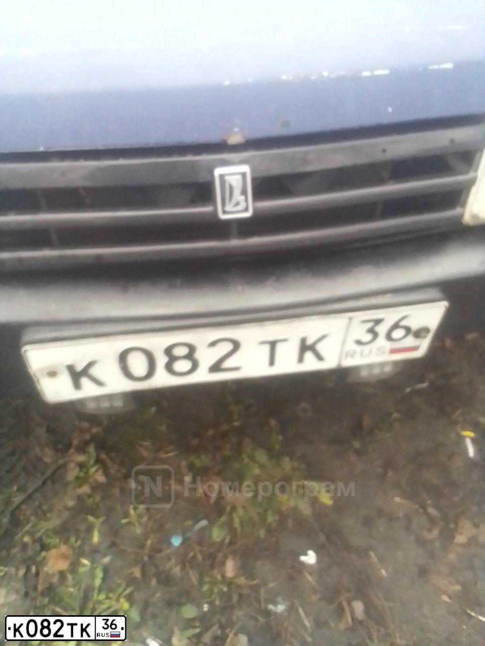 Фото автомобиля LADA 2109 SAMARA, 1998 — госномер К082ТК36. Цвет: синий