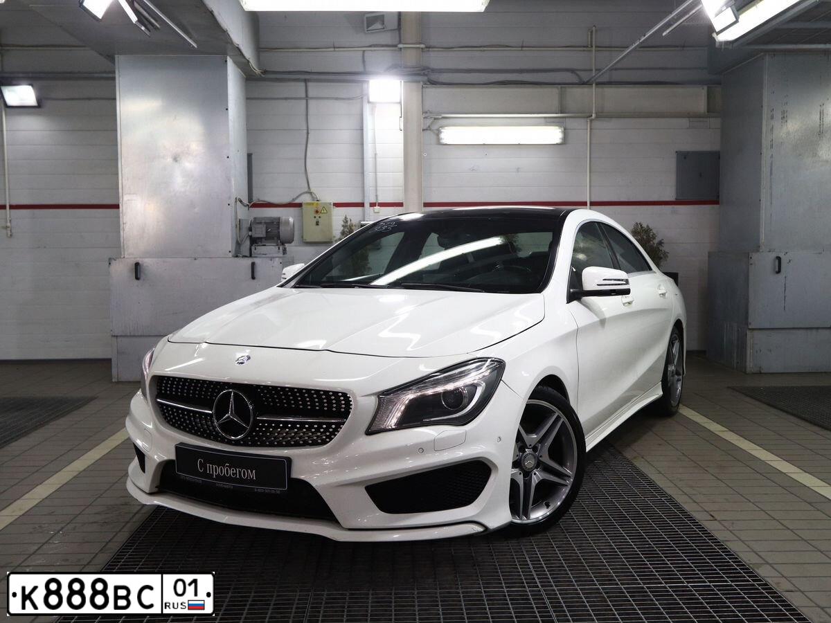 Фото автомобиля MERCEDES CLA-KLASSE, 2013 — госномер С700ХХ01. Цвет: Белый
